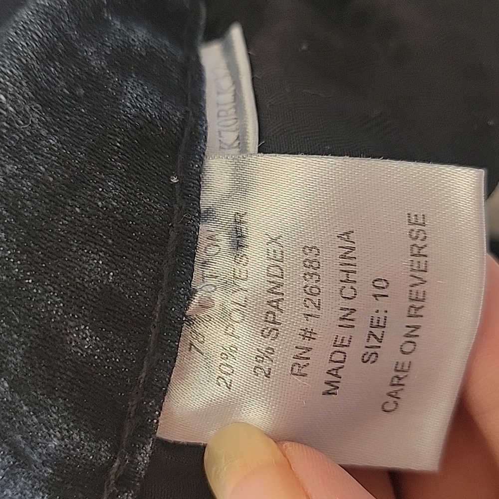 Ethyl Size 10 Classic Dark Blue Jeans w/ Embroidered & Beaded Pockets, GUC - Picture 9 of 14